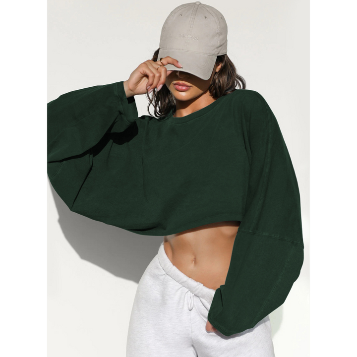 SKYE™ - Casual Cropped Pullover Sweatshirt