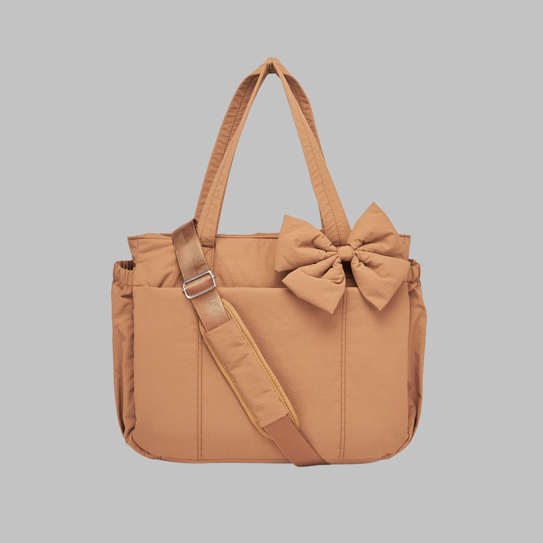 LEILANI™ - Chic Bow Laptop Friendly Puffy Handbag