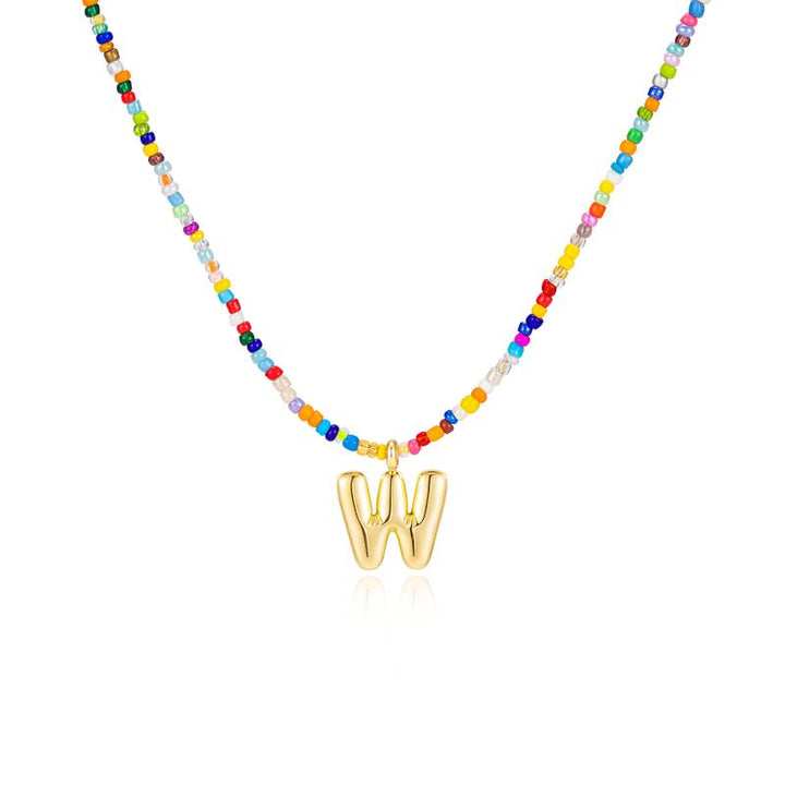 MACY™ - Colorful Bubble Letter Necklace