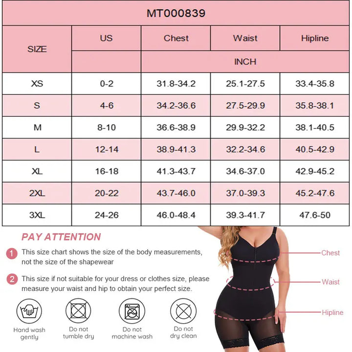 Women’s Lily Fajas Colombianas shapewear Tummy Control Butt Lifter Shaper with Zipper Crotch detachable shoulder strap