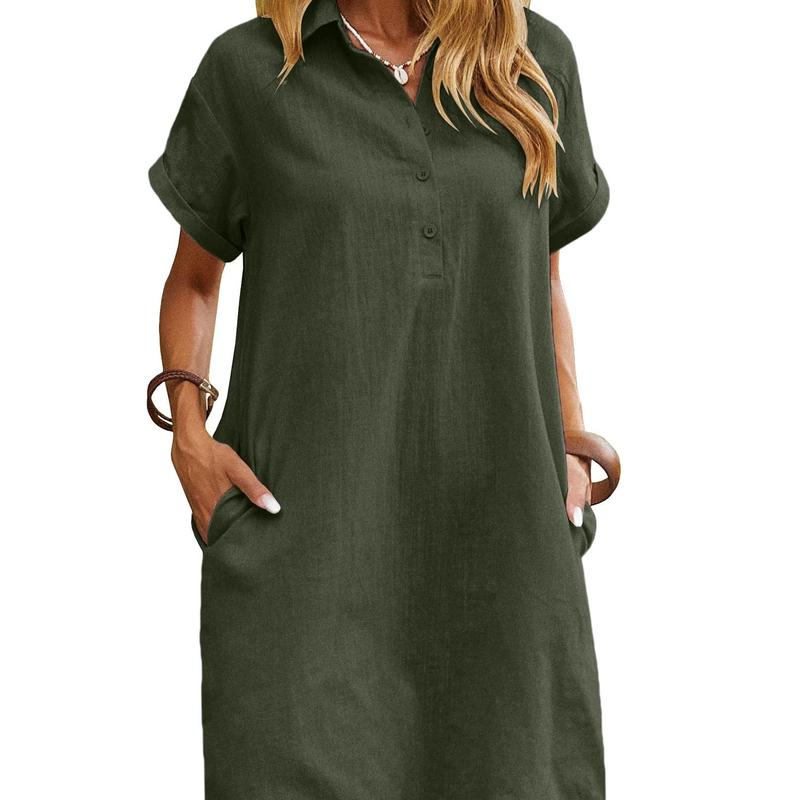 MAREN™ – Relaxed Short Sleeve Summer Dress
