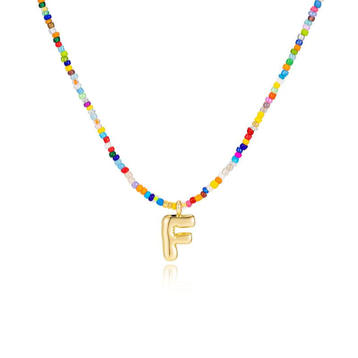 MACY™ - Colorful Bubble Letter Necklace